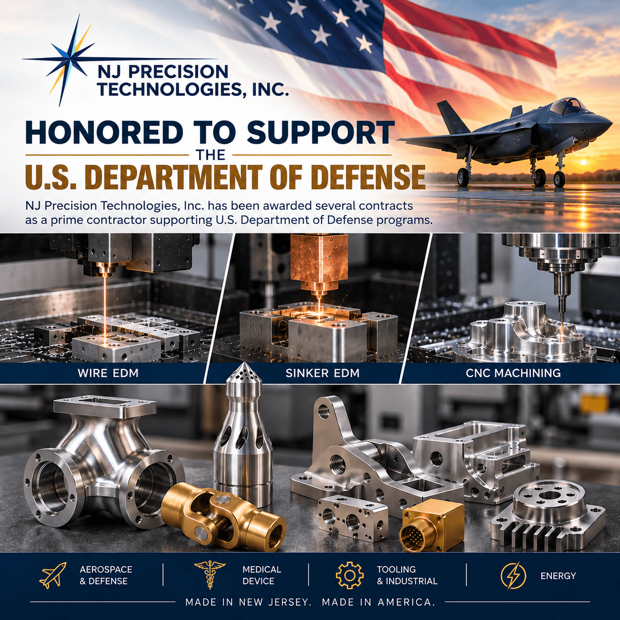 NJ Precision Technologies supporting U.S. Department of Defense programs